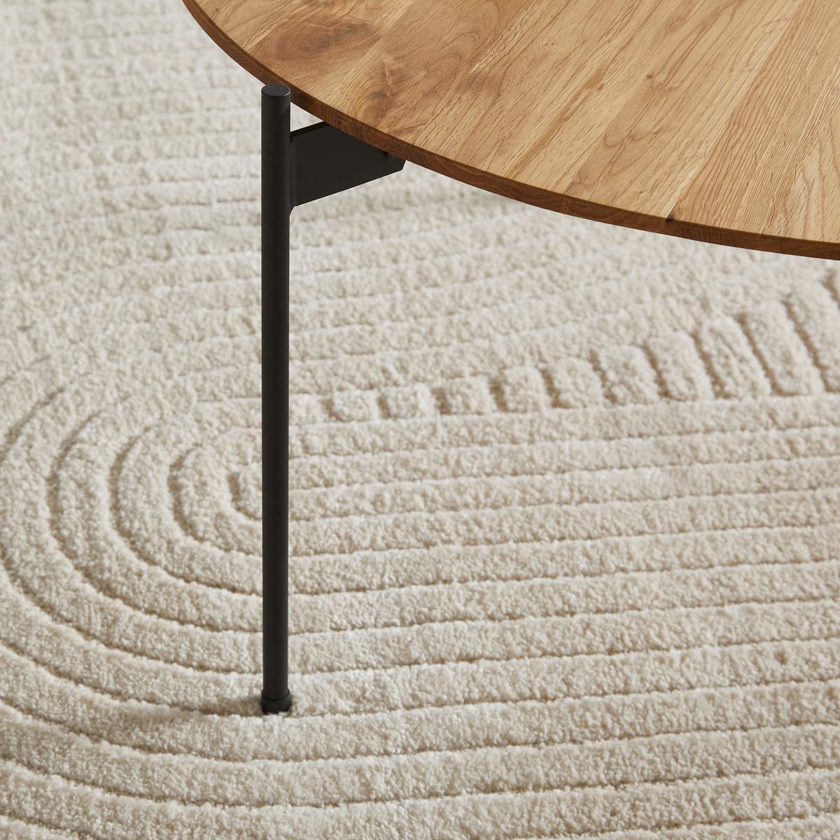 Couchtisch Assuan Schwarz/Eichefarben - Eichefarben/Schwarz, MODERN, Holz/Metall (74/74/38cm) - Zandiara