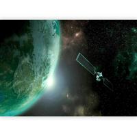 Fototapeta Green Planet, 300x210cm - črna/zelena, Trendi, tekstil (300/210cm) - artgeist