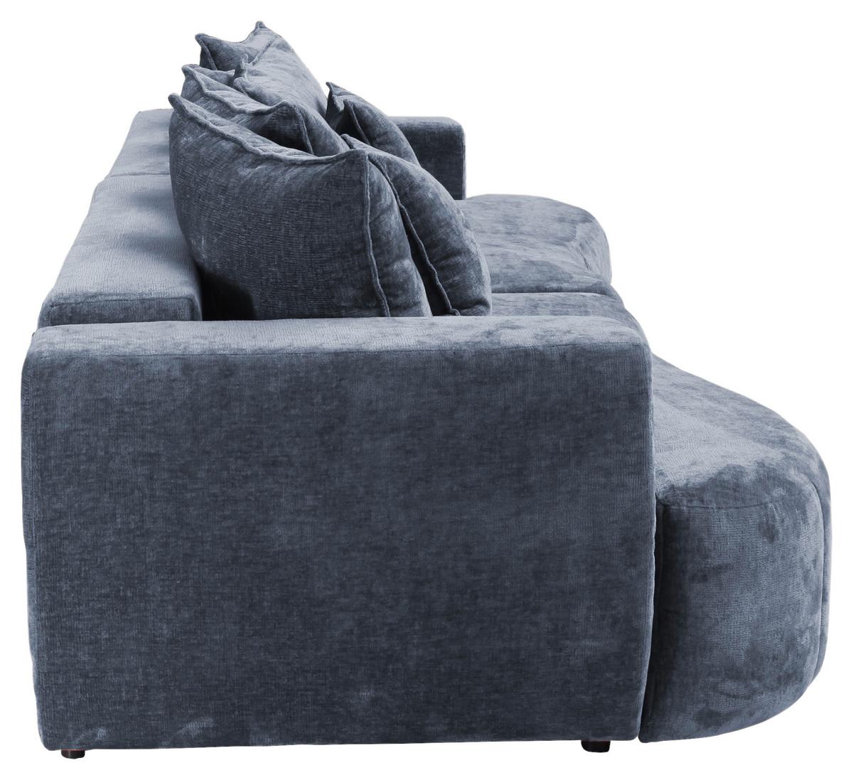 Mega Sofa Berg - tamno plava/crna, Trend, tekstil/plastika (292/71-99/127cm) - Modern Living