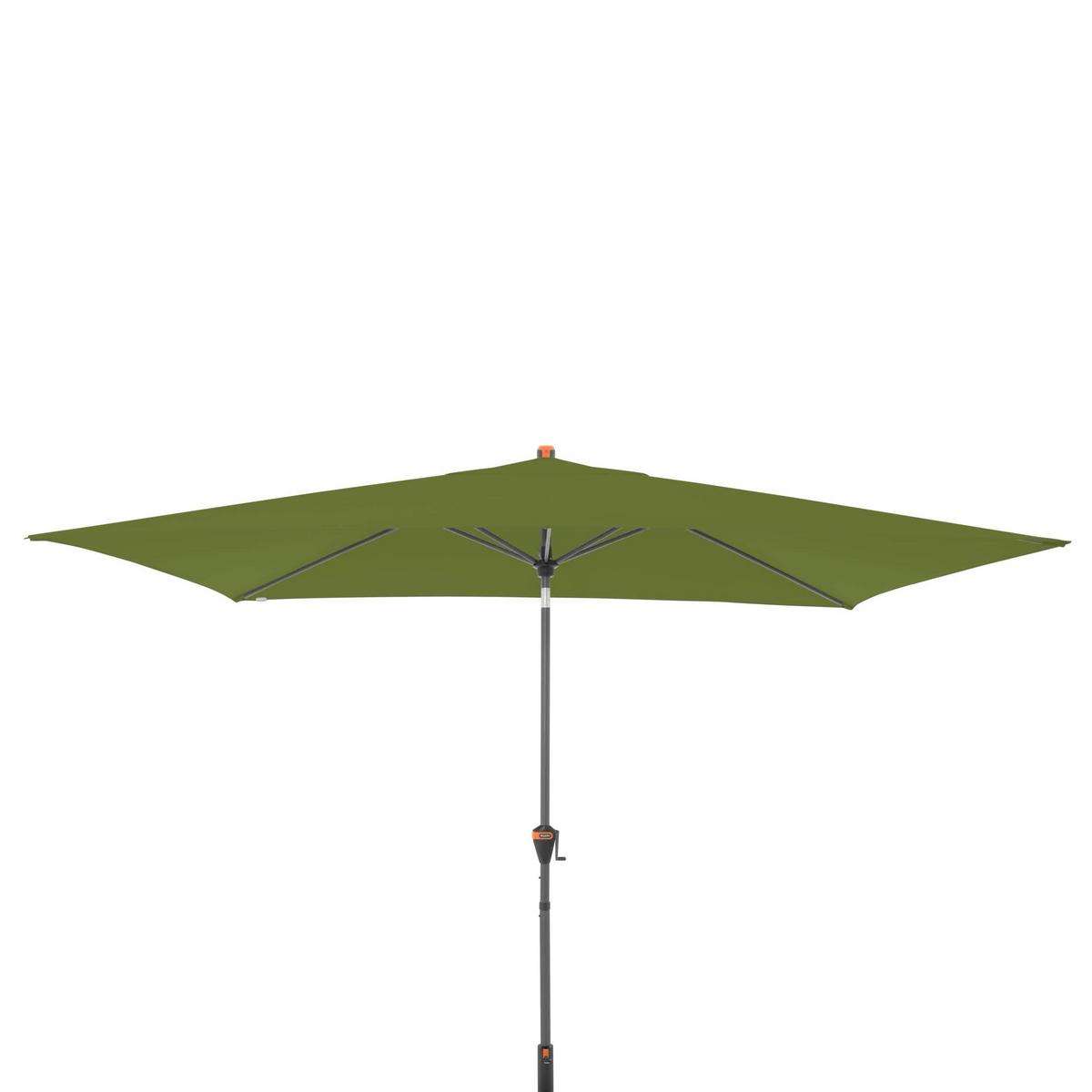 Sonnenschirm Myzone Auto Tilt Grün ca. 300x200cm - Anthrazit/Grün, Basics, Textil/Metall (300/200cm) - Doppler