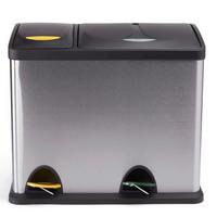 TRETEIMER 100450 - Silberfarben/Schwarz, Basics, Kunststoff/Metall (47/30/40,5cm)