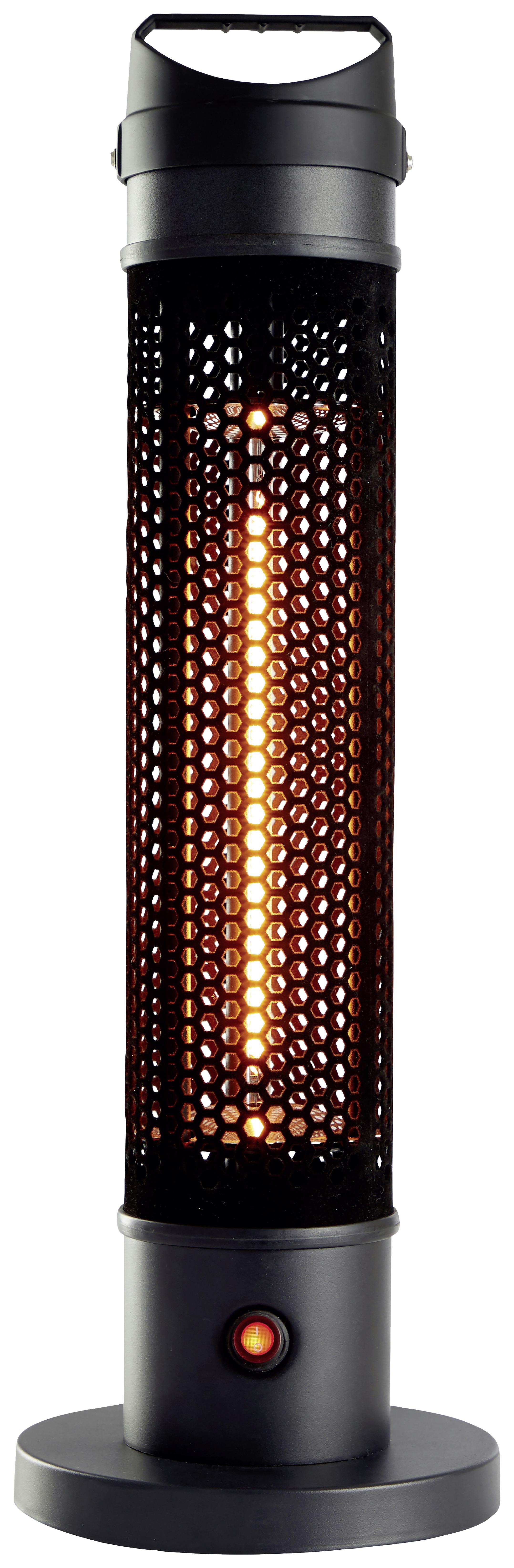 Terrassenstrahler Alpina Carbon 800W - Schwarz, MODERN, Kunststoff (20/61cm) - Alpina 5849