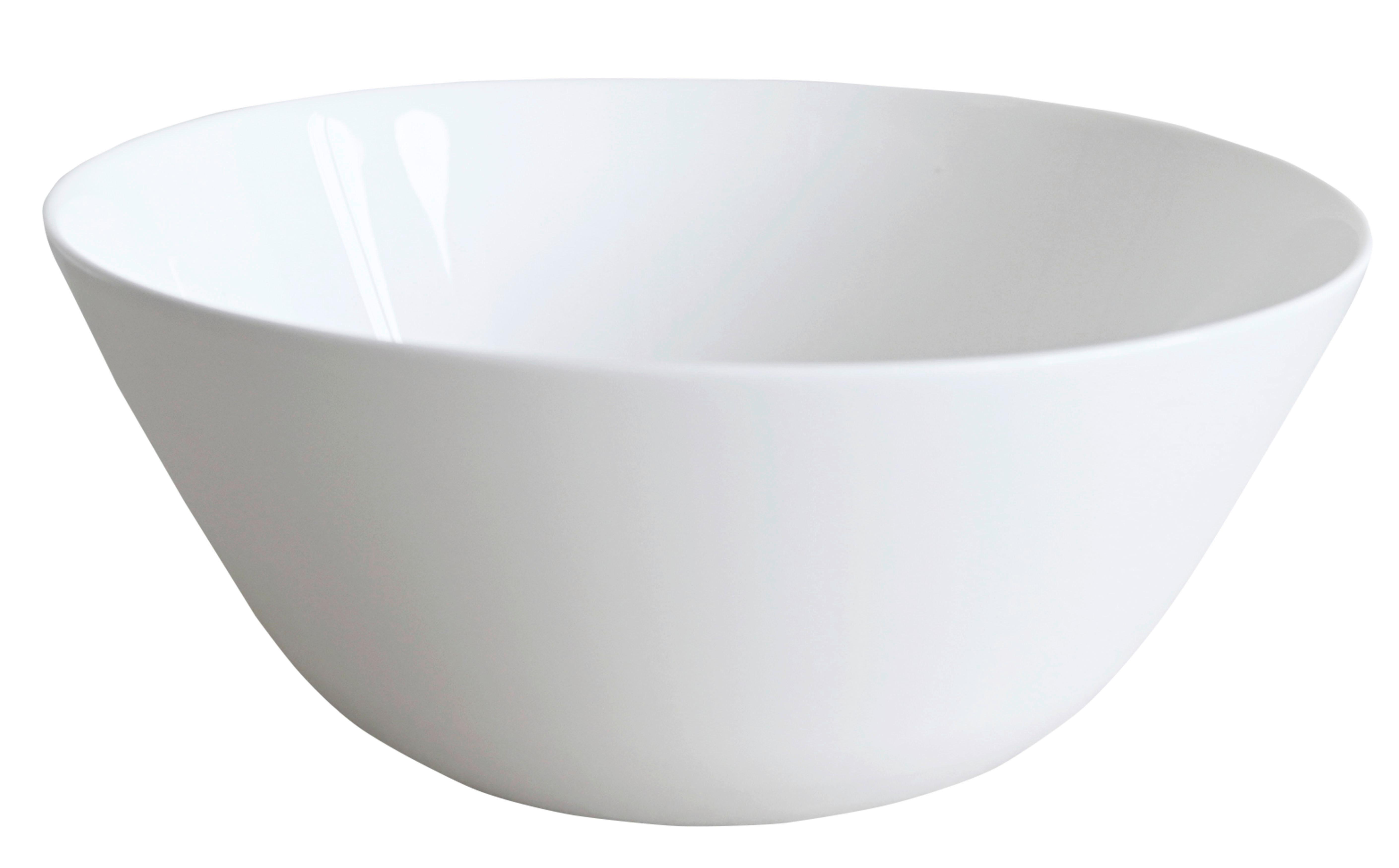 Salatschüssel Gitte Weiß - Weiß, Basics, Glas (18/7,5cm) - Based
