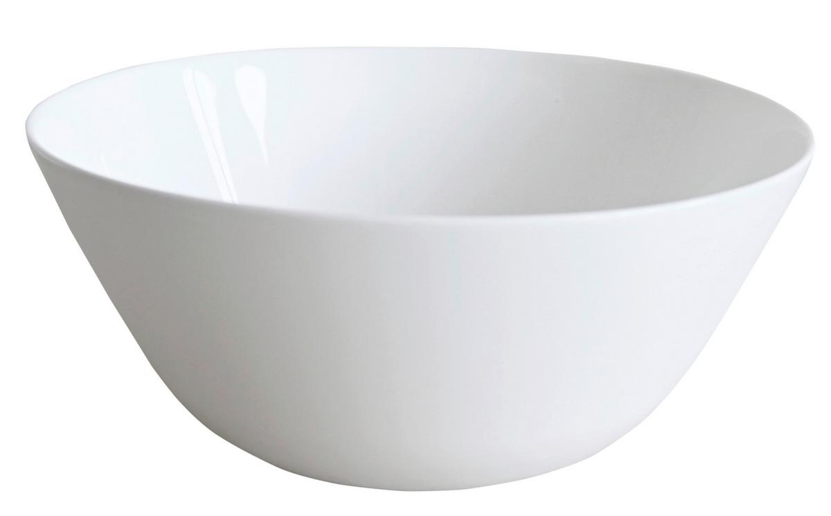 Salatschüssel Gitte Weiß - Weiß, Basics, Glas (18/7,5cm) - Based