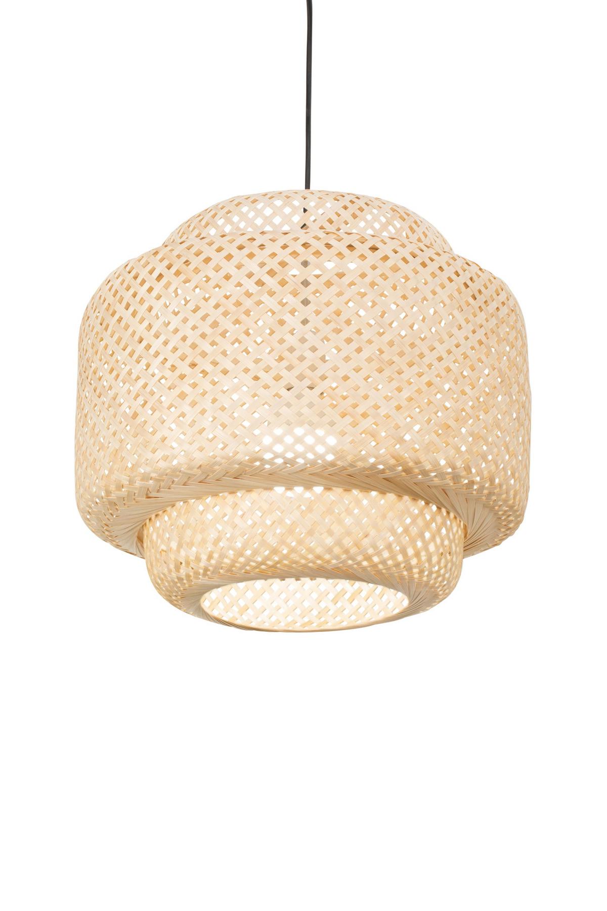 LAMPA WISZĄCA TWIST *SBM* - kolor naturalny, Lifestyle, drewno (40/150cm) - Marama