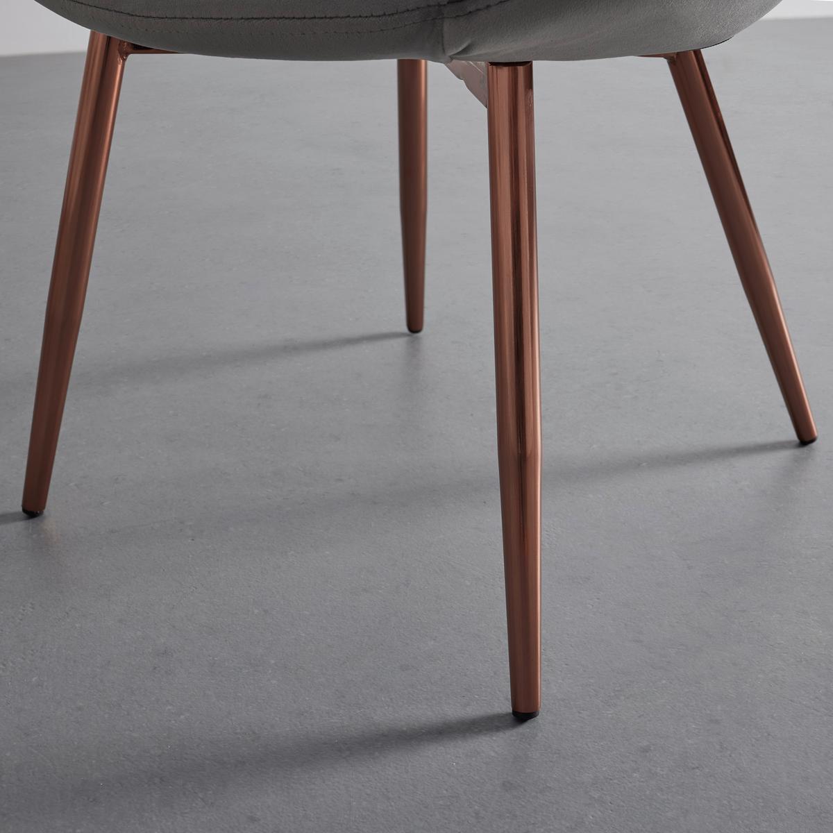 Szék Levi Gray - szürke, Modern, textil/fa (67/74/60.5cm) - Bessagi Home