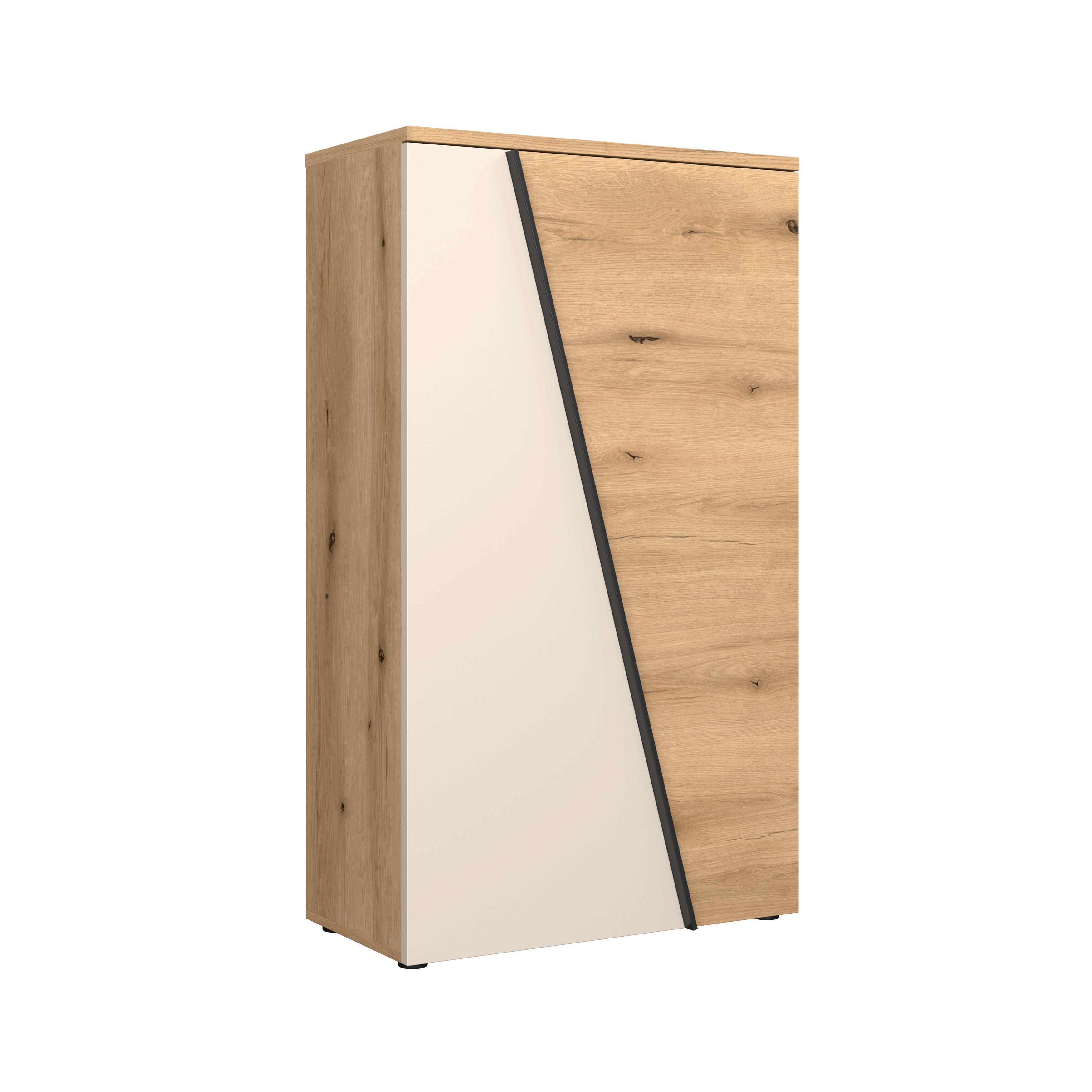 Venedig New Komoda - kašmir/boje hrasta, Moderno, drvni materijal/plastika (77/134/37cm) - Modern Living