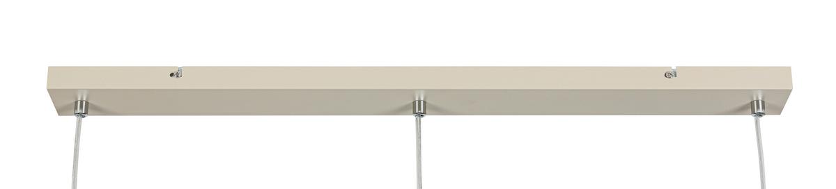 Hängeleuchte Martin Sandfarben max. 120 Watt - Sandfarben, MODERN, Kunststoff/Metall (90/21/150cm) - Mömax