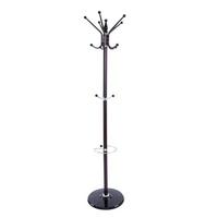 Garderobenständer B992284-7 Alex - Chromfarben/Dunkelbraun, Basics, Stein/Metall (37/182cm) - Globo