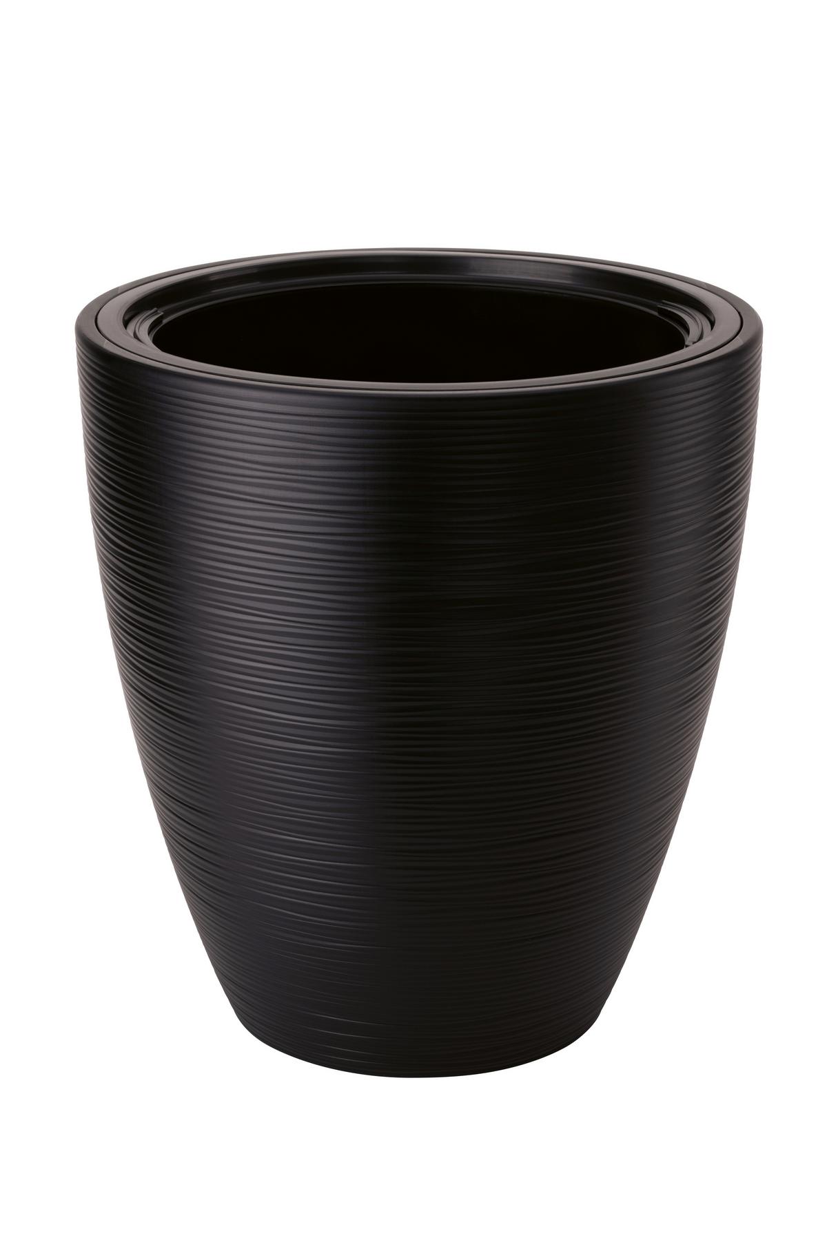 Okrasni Lonček Gubo 30 - črna, Konvencionalno, umetna masa (29,0/32cm)