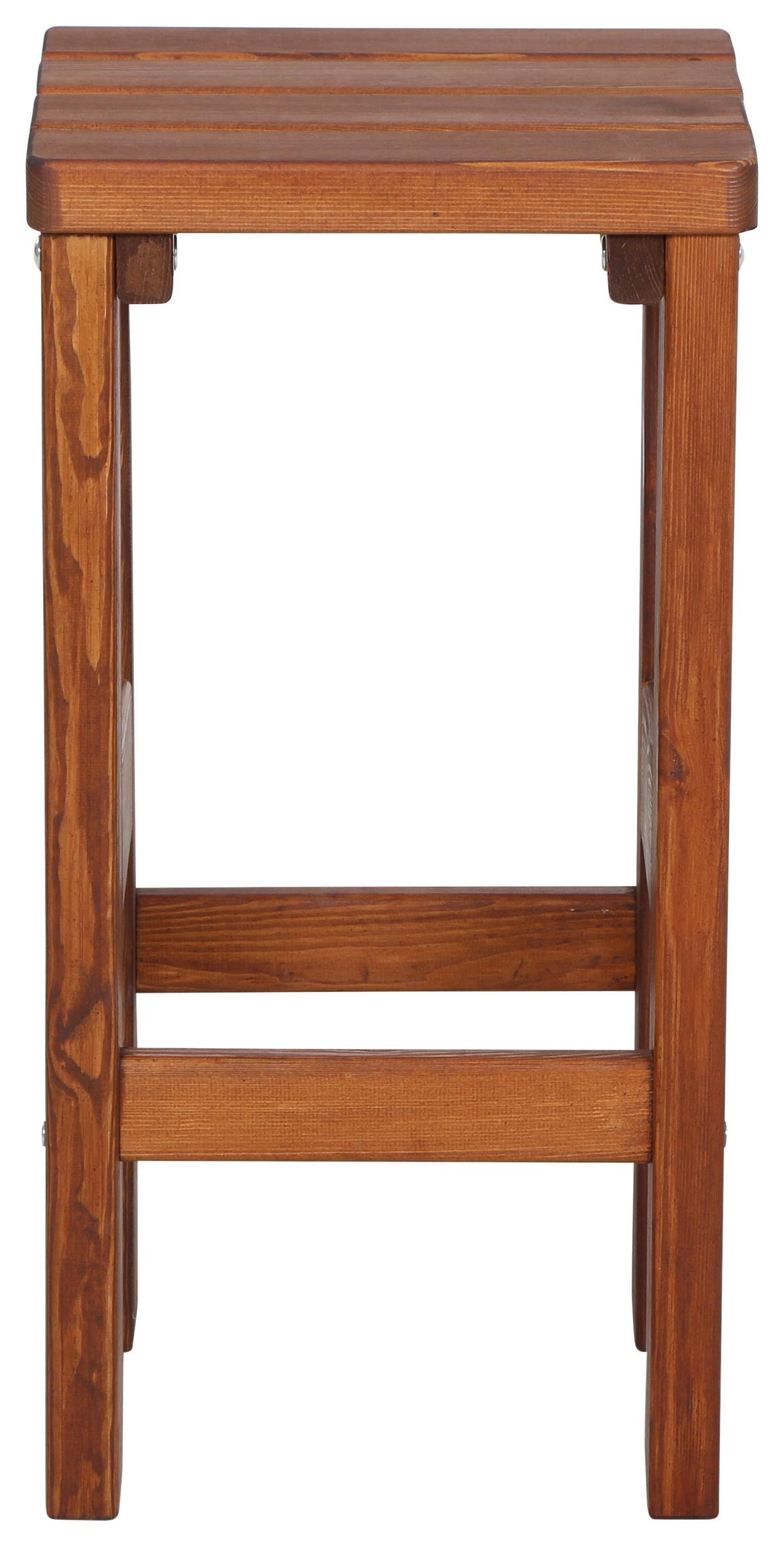Barhocker Tessin Holz - Braun, Basics, Holz (39/76/39cm) - Gardenson