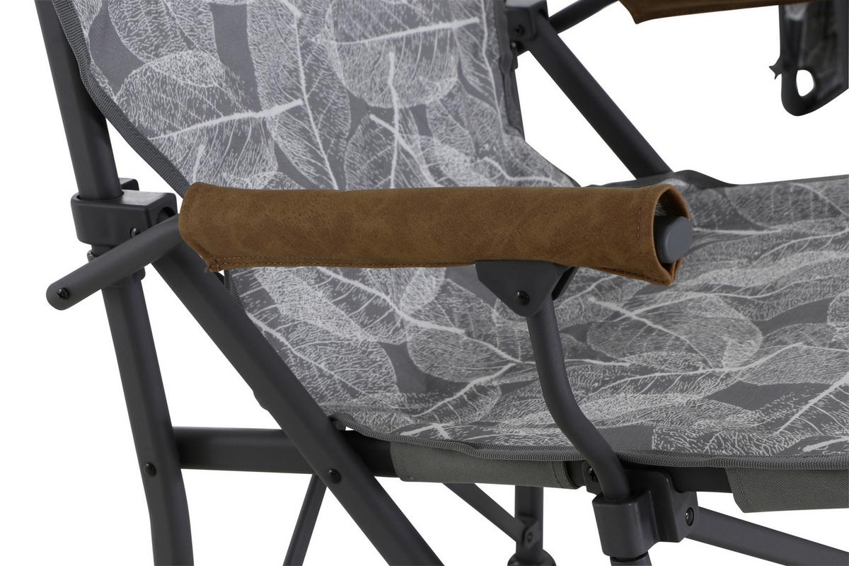 Campingsessel Klappbar M51745 mit Tragetasche - Anthrazit/Braun, KONVENTIONELL, Textil/Metall (73/55/99cm) - Siena Garden