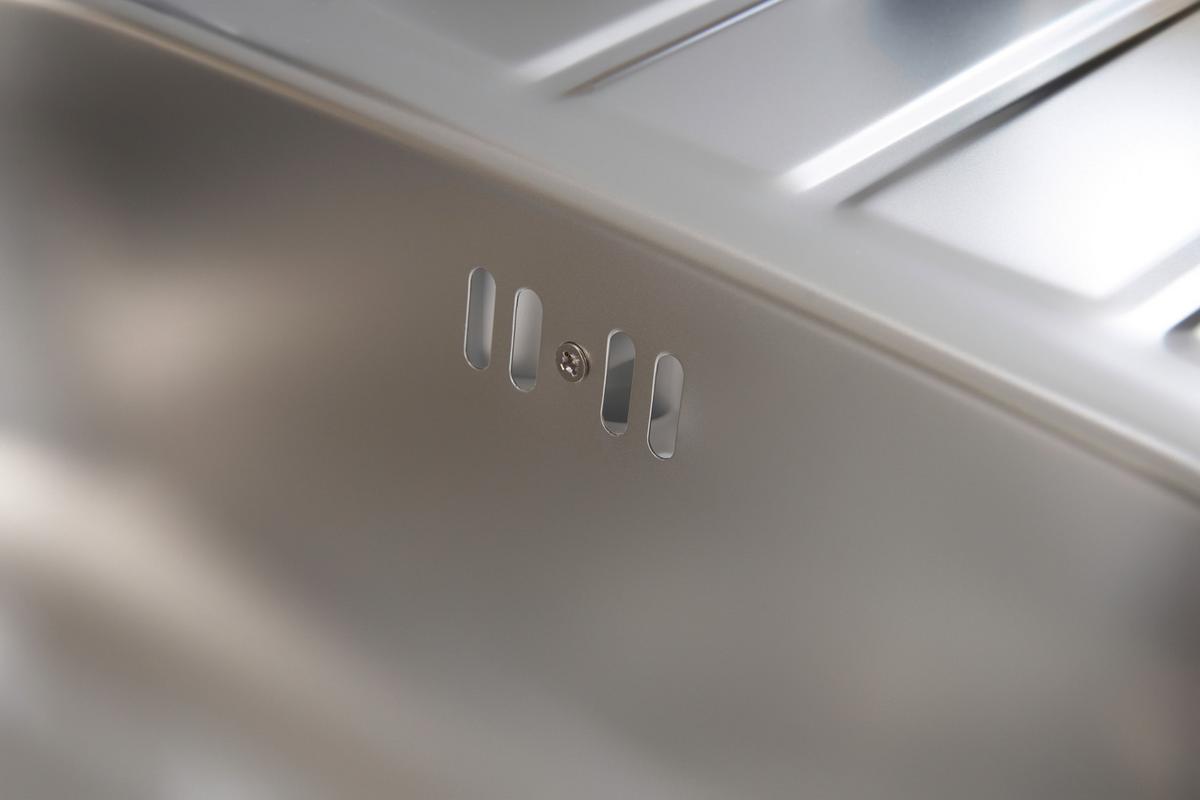 Spüle Edelstahl ca. 86x50 cm - Edelstahlfarben, Trend, Metall (86/17,5/50cm) - Respekta