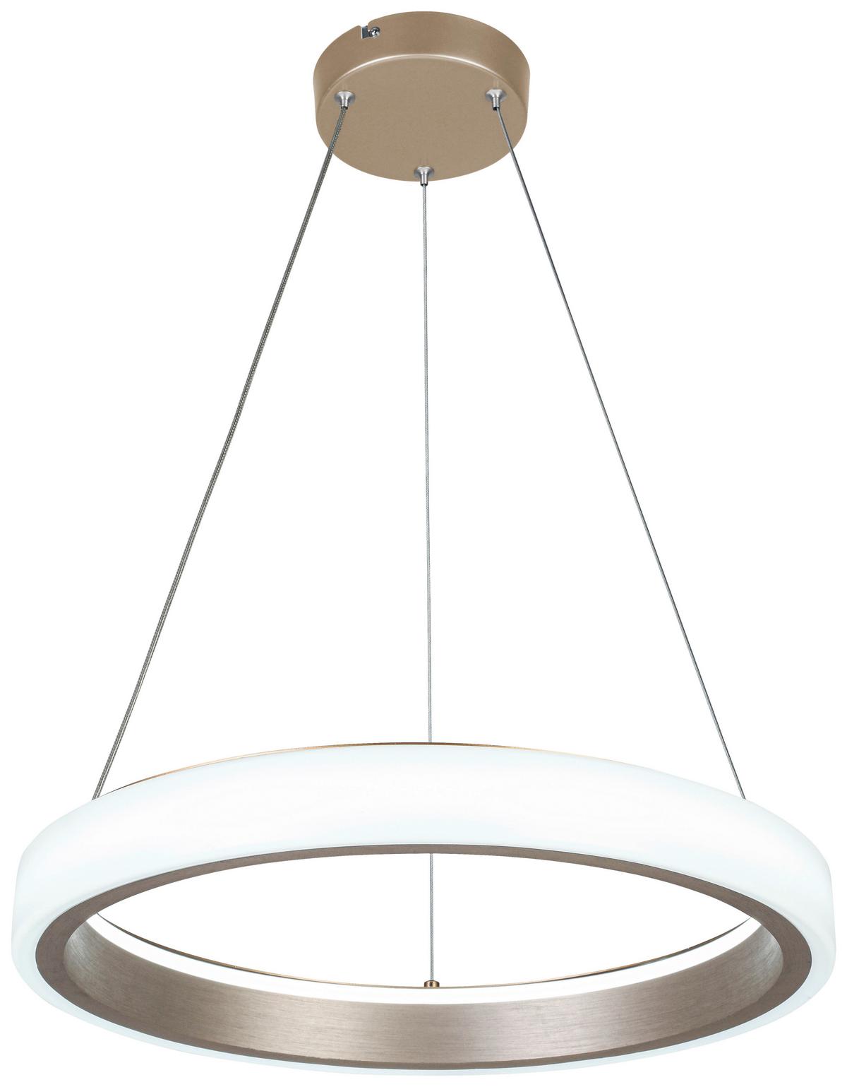LAMPA WISZĄCA TERESA - biały/cappuccino, Trend, tworzywo sztuczne/metal (50/120cm) - Collet's Monde