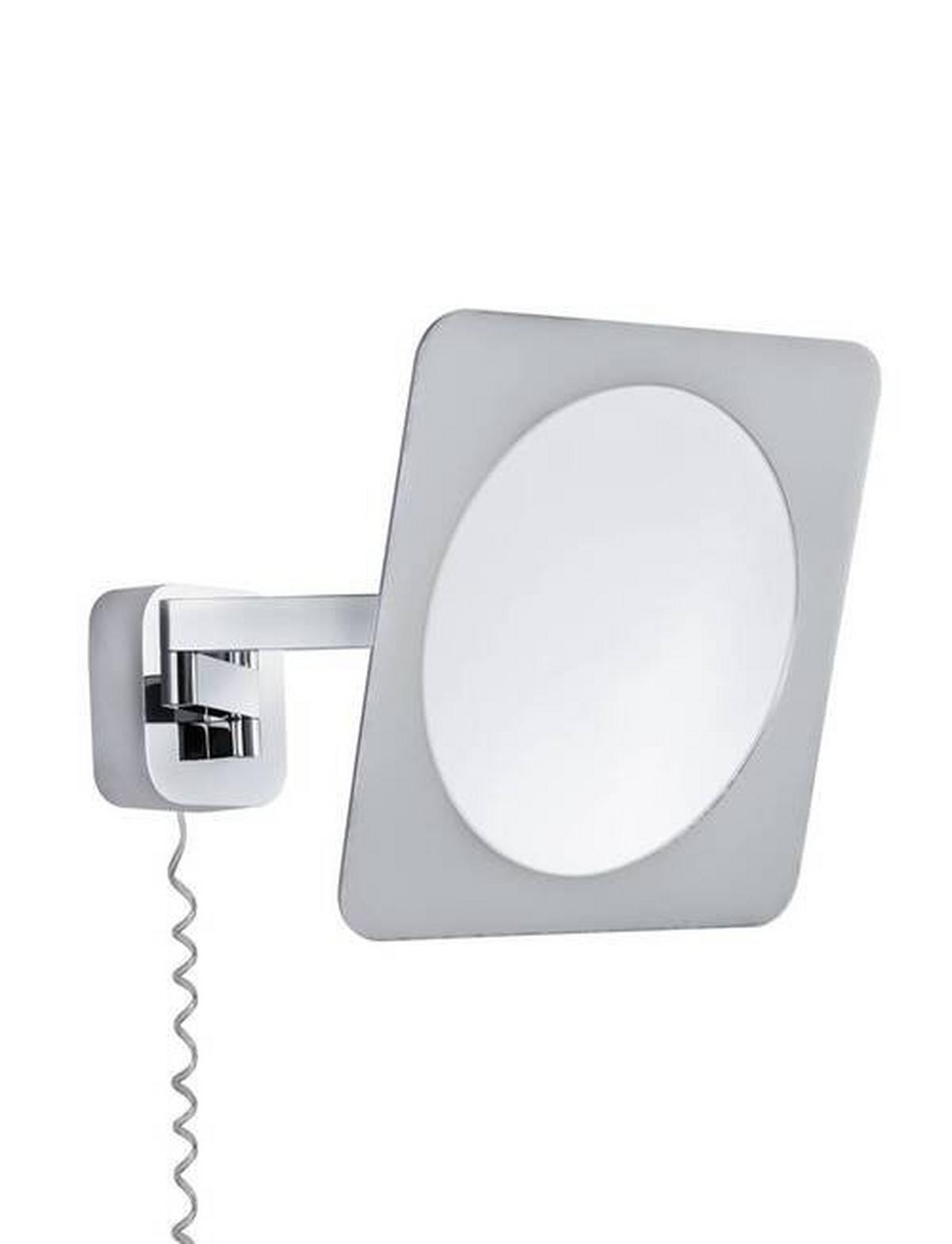 LED-Wandleuchte Bela in Weiß/Chromfarben max. 5,7 W - Chromfarben/Weiß, Basics, Metall (23/23cm) - Paulmann