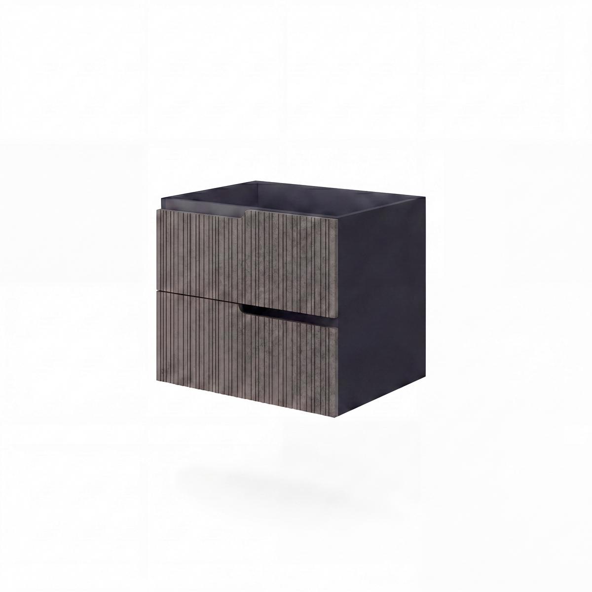Element Ispod Umivaonika Winter - siva/crna, Moderno, drvni materijal (60/51/46cm)
