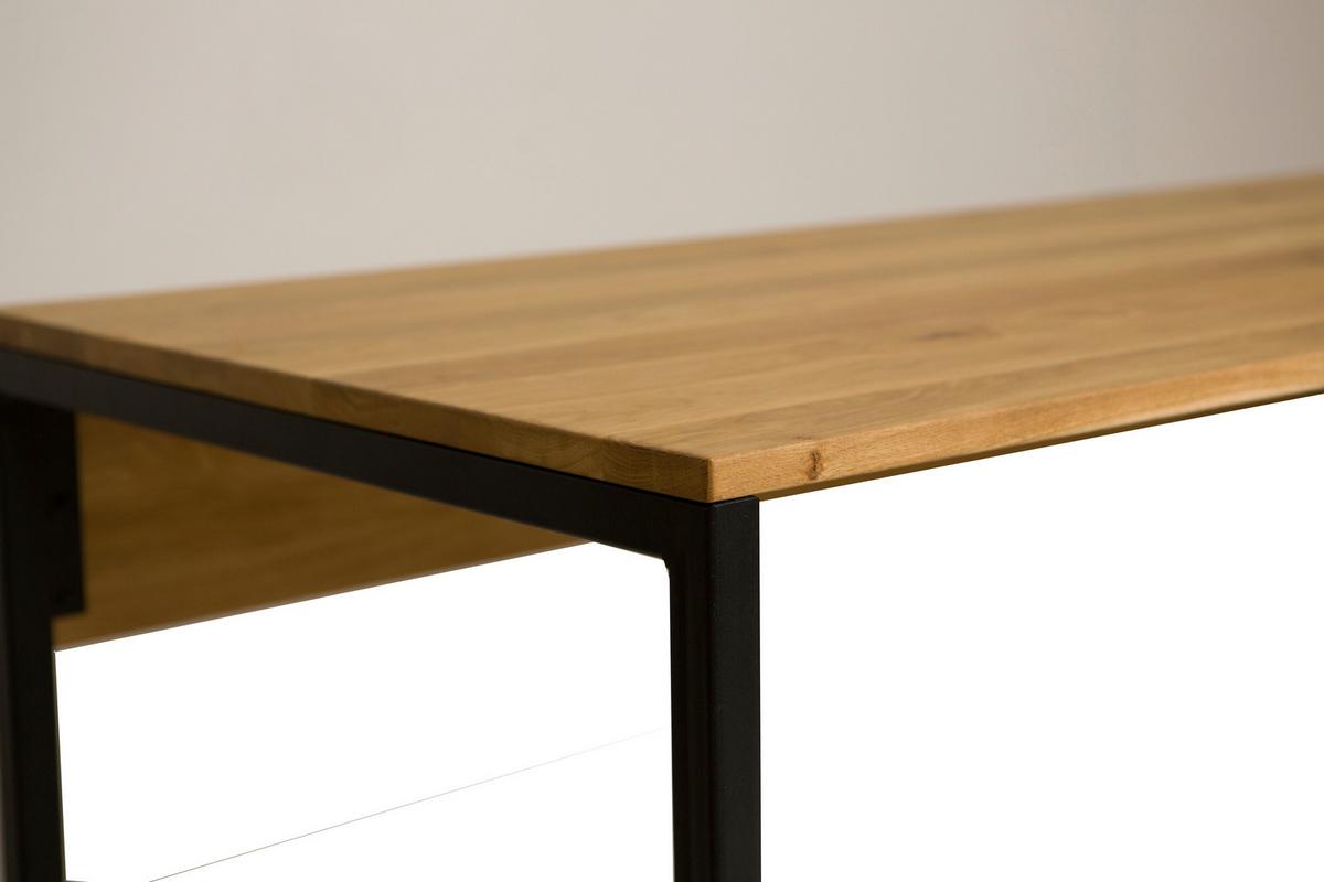 Schreibtisch Albero Naturfarben/Schwarz - Schwarz/Naturfarben, Modern, Holz/Metall (160/75/70cm) - Mömax