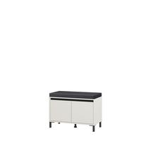 Előszobapad Arran - kasmírszínű/fekete, Modern, faalapú anyag/textil (80/52/40cm)