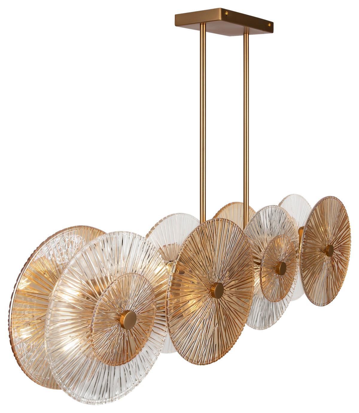 PENDELLEUCHTE ASTER - Goldfarben, Basics, Glas/Metall (17/28/103cm) - MAYTONI