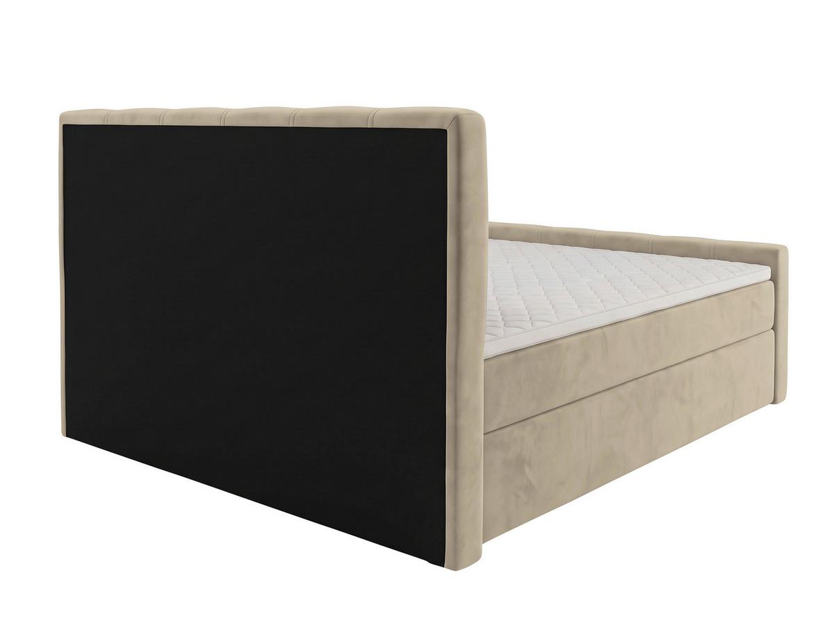 Boxbett Dana Plus Beige ca.140x200cm - Beige/Schwarz, Kunststoff/Textil (140/200cm) - Based