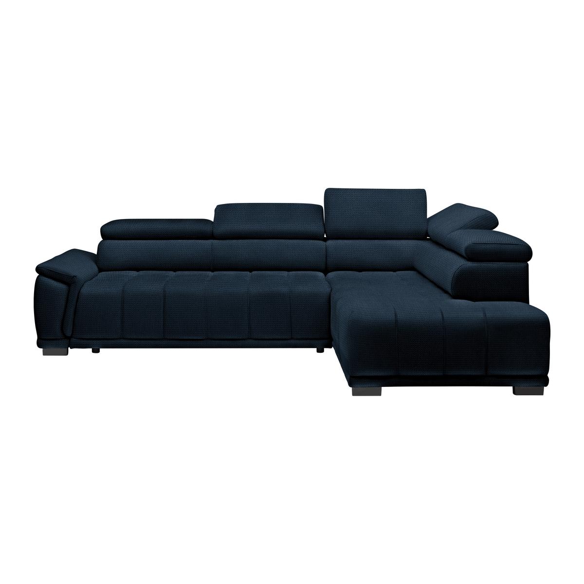 Kutna Garnitura Gremio - tamno plava/crna, Moderno, tekstil/plastika (283/206cm) - Modern Living