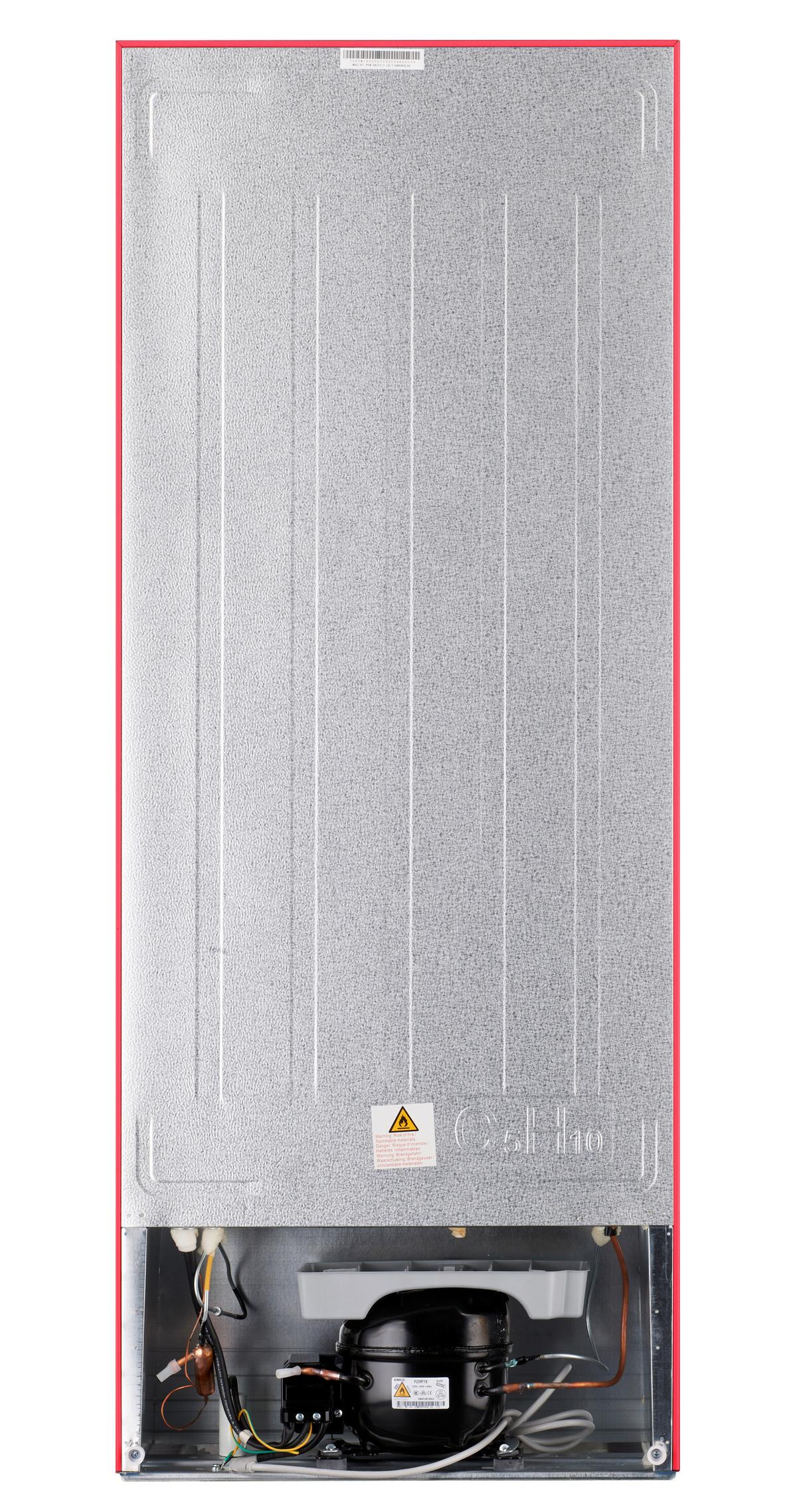 Kühl-Gefrier-Kombination GK210-2 FR in Feuerrot - Rot, Trend, Kunststoff/Metall (54/143/54,5cm) - PKM