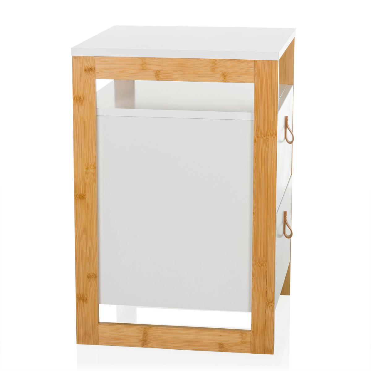 Mizica Tarolo, Bela - svetlo rjava/bela, Moderno, leseni material (40/60/40cm) - MID.YOU