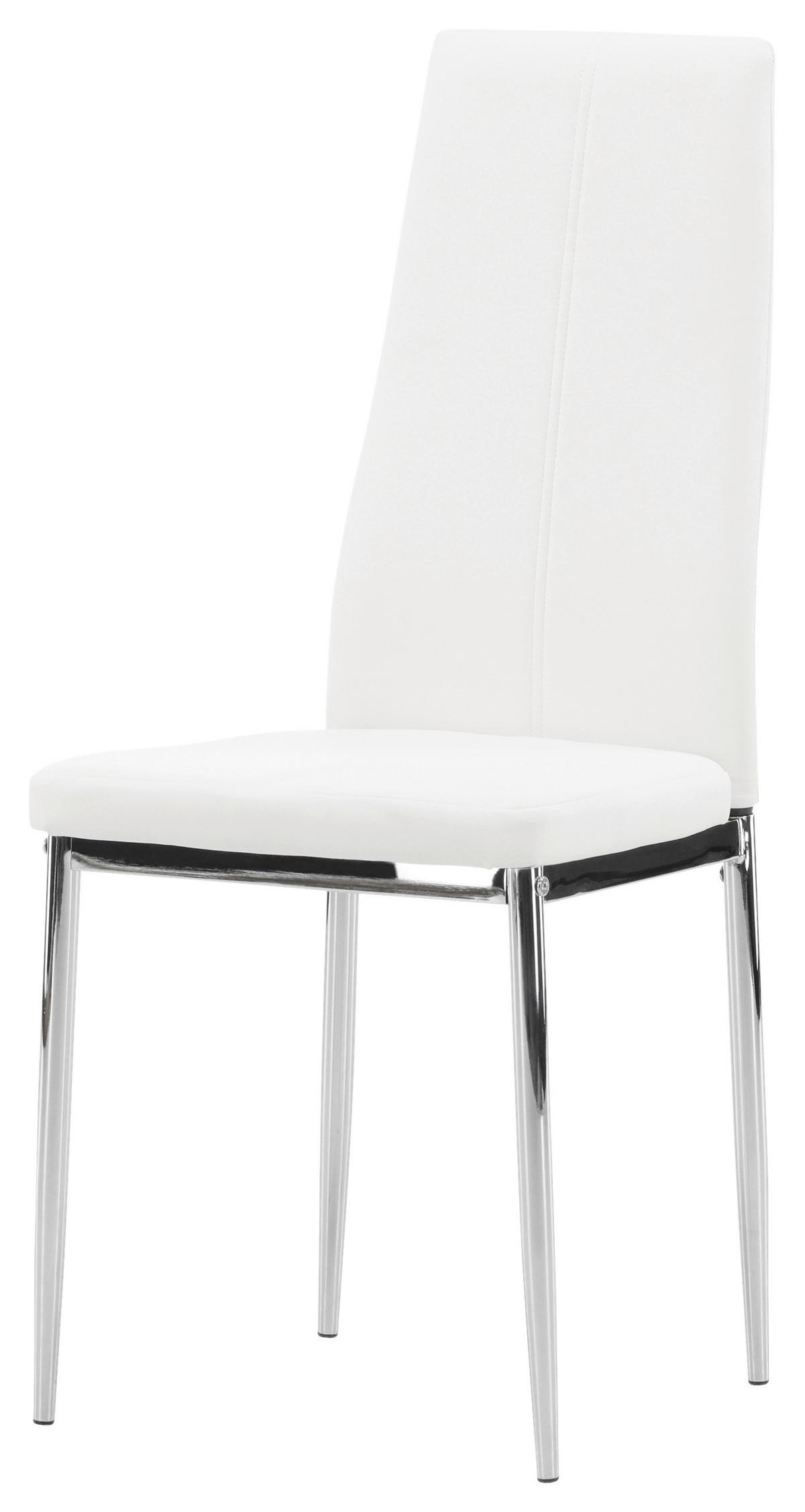 STUHL-SET PASTILL - Silberfarben/Weiß, Design, Kunststoff/Textil (42/99/45cm) - Livetastic