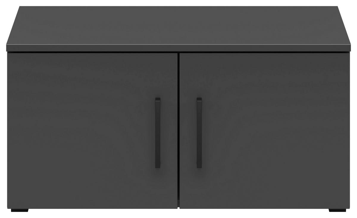 Nastavek Za Omaro Multistauraum - črna/barve grafita, Moderno, umetna masa/leseni material (70/35/40cm) - Premium Living