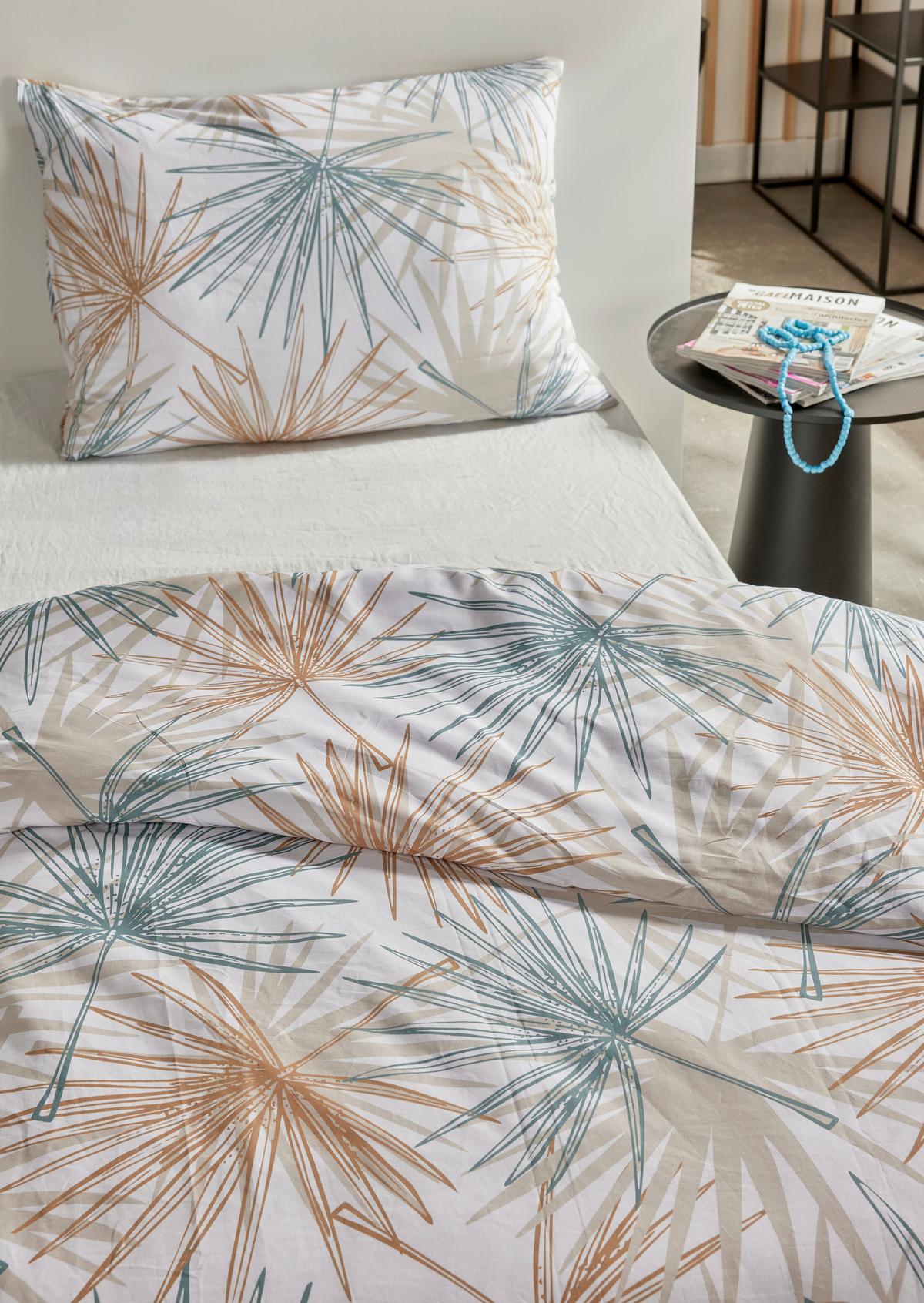 Lenjerie de pat Ranforce cca. 140x200/50x70 cm - maro deschis, Modern, textil (140/200cm)