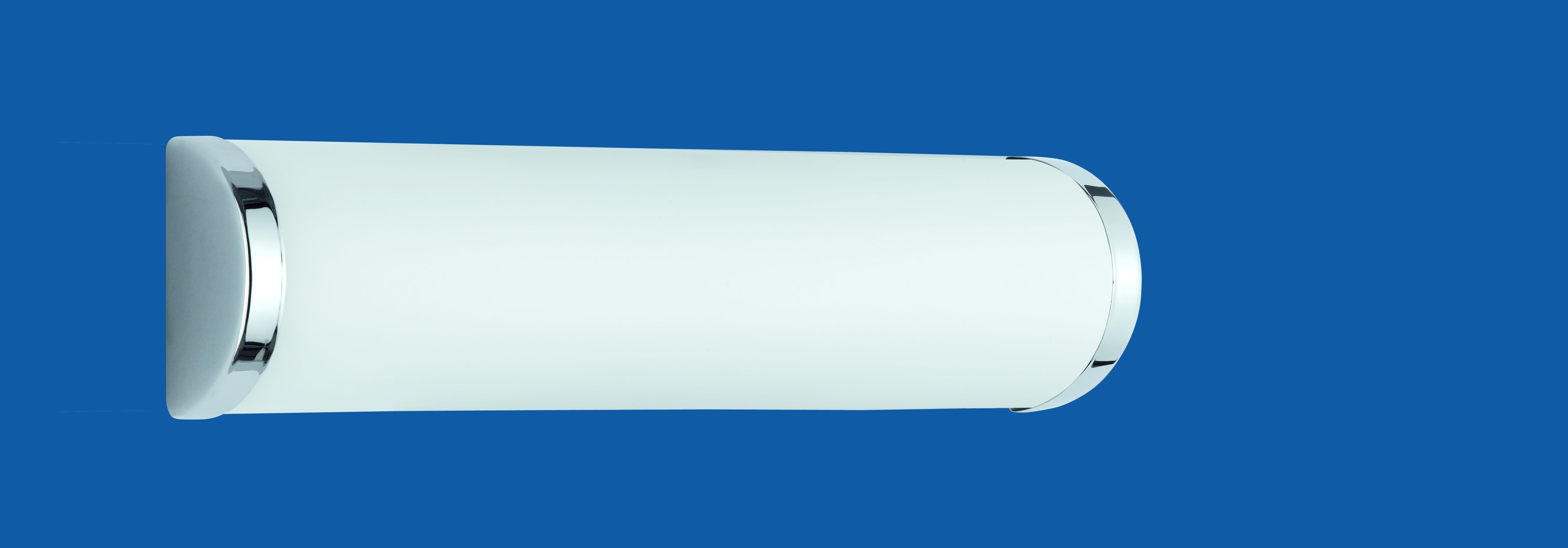 Spiegelleuchte Xavi in Opal/Chrom max. 40 Watt - Chromfarben/Opal, Design, Glas/Metall (30,5/8,3/6,3cm) - Trio Leuchten