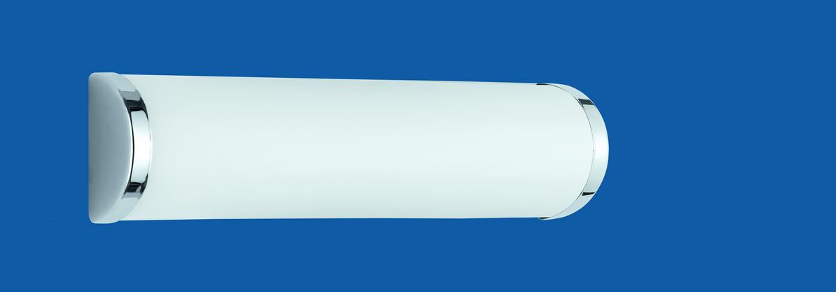 Spiegelleuchte Xavi in Opal/Chrom max. 40 Watt - Chromfarben/Opal, Design, Glas/Metall (30,5/8,3/6,3cm) - Trio Leuchten