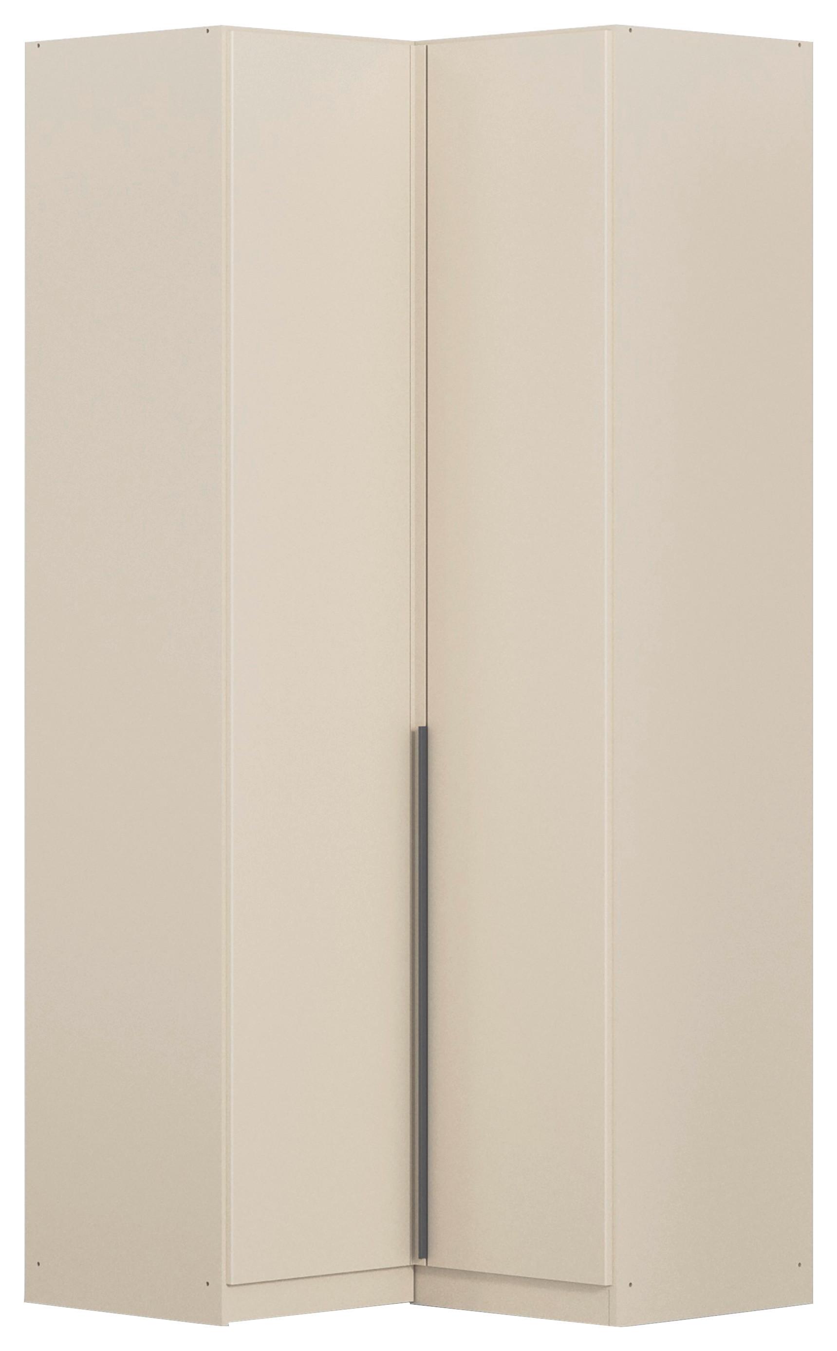 Eckkleiderschrank Alabama Champagner - Champagner/Grau, MODERN, Holzwerkstoff (100/229/102cm) - Rauch Möbel