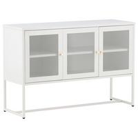 SIDEBOARD MALLA - Weiß, Design, Metall (120/80/40cm) - Livetastic
