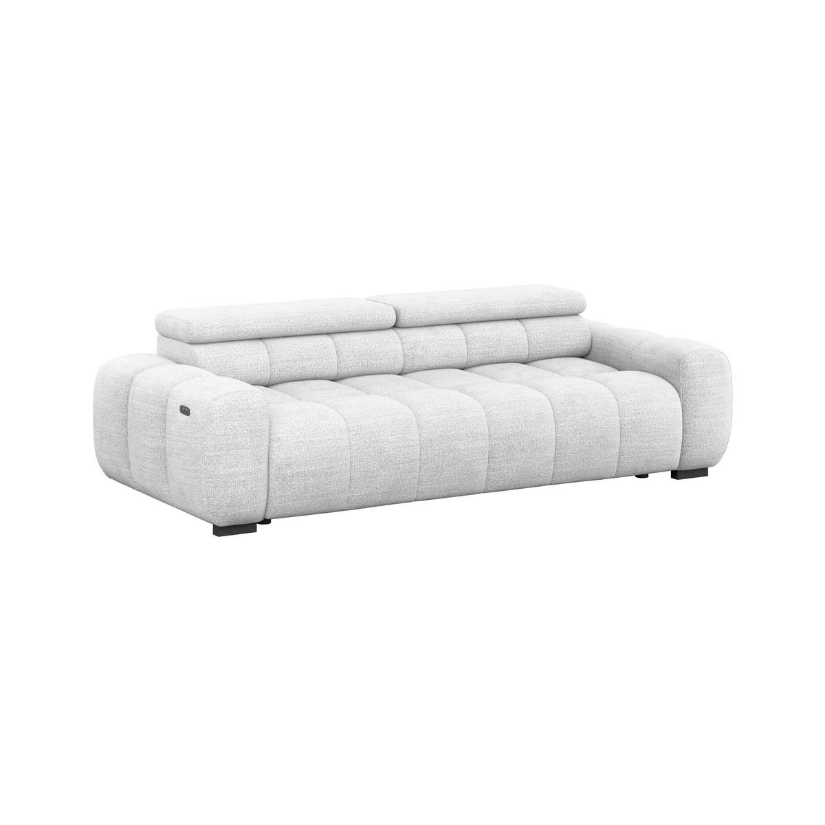 Velika Sofa Bull - sivo-bijela/crna, Design, tekstil/plastika (248/77-97/108cm) - Luca Bessoni