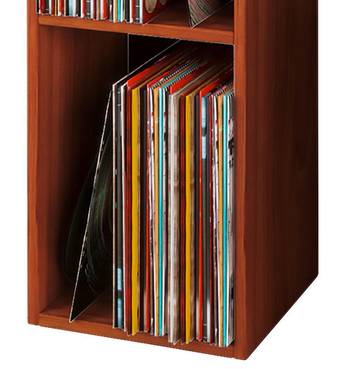 Schallplattenregal Platto in Nussbaumfarbe, B: 34 cm - Nussbaumfarben, KONVENTIONELL, Holzwerkstoff (34/115/29cm) - MID.YOU