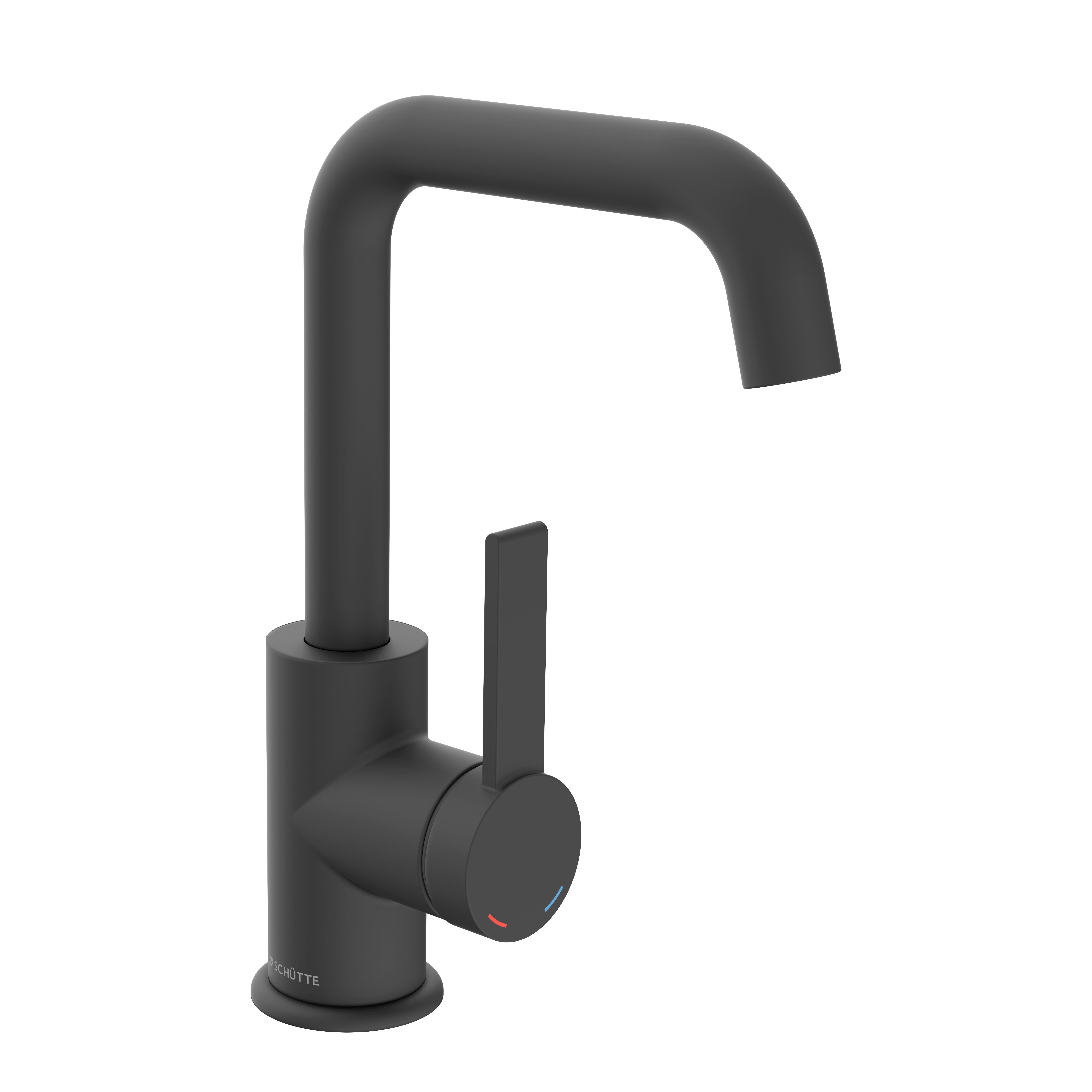 Waschtischarmatur Los Angeles Schwarz ca. 5x24,5x17,5cm - Schwarz, MODERN, Metall (5/24,5/17,5cm) - Mömax