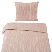 Ágyneműhuzat-garnitúra Marble - rózsaszín, Konventionell, textil (140/200cm) - Modern Living