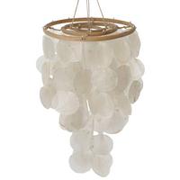 Decorațiune de agățat CASCADA I -PAZ- - alb/culoare natur, Basics, materiale naturale (28/65cm) - Modern Living