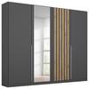 Ormar S Klasičnim Vratima Lamella - siva/hrast Artisan, Moderno, drvni materijal/metal (226/210/54cm) - Modern Living