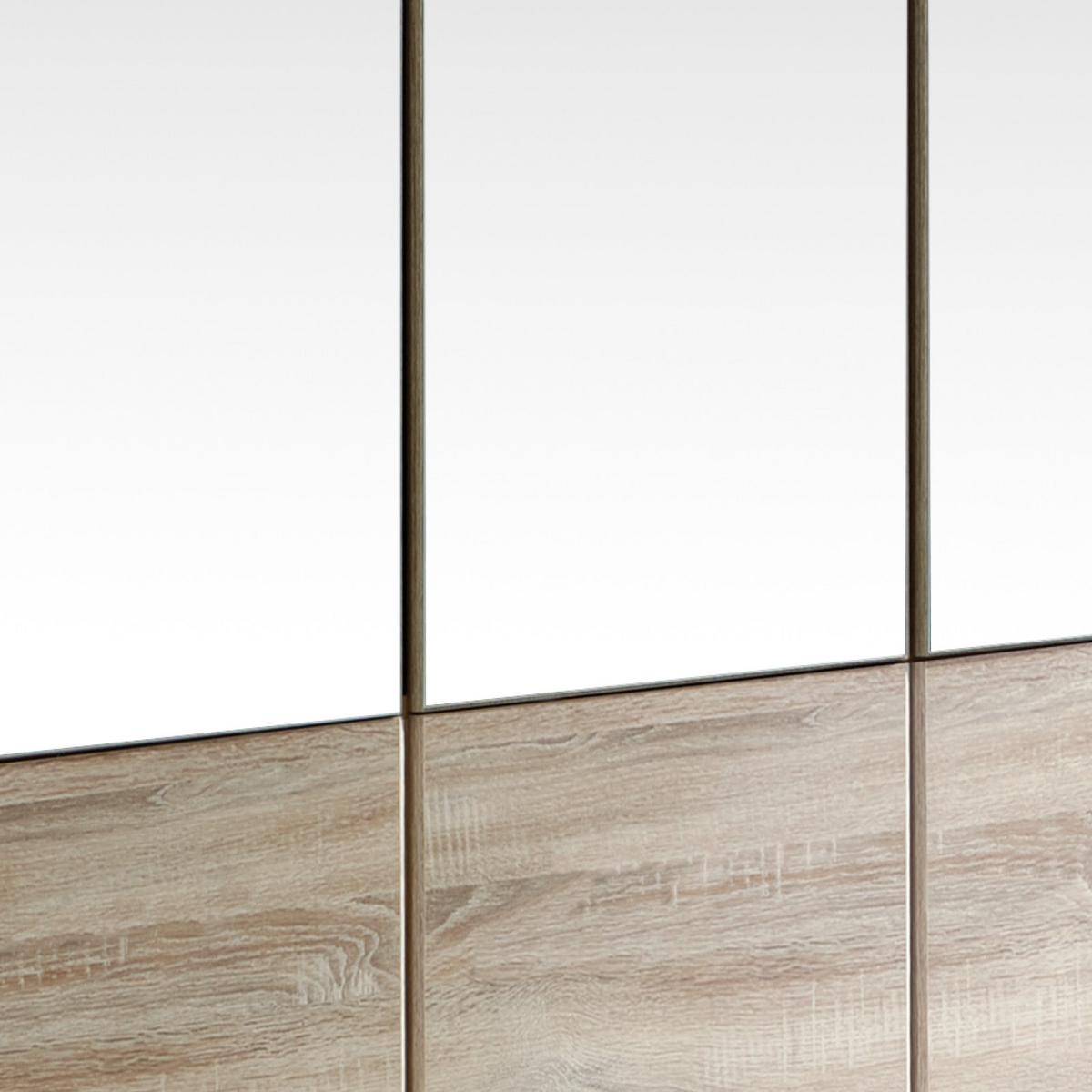 Ormar S Klasičnm Vratima Imago - boje hrasta/boje aluminija, Konvencionalno, staklo/drvni materijal (135/199/58cm) - Modern Living