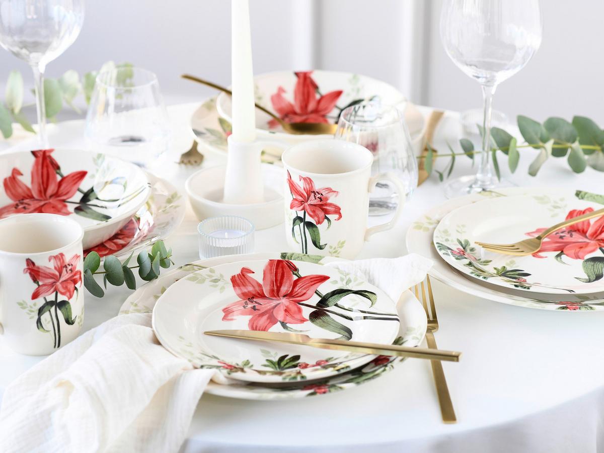 Kombinirani Servis Rosemary Creme, 16-Delni - večbarvno, keramika - Creatable