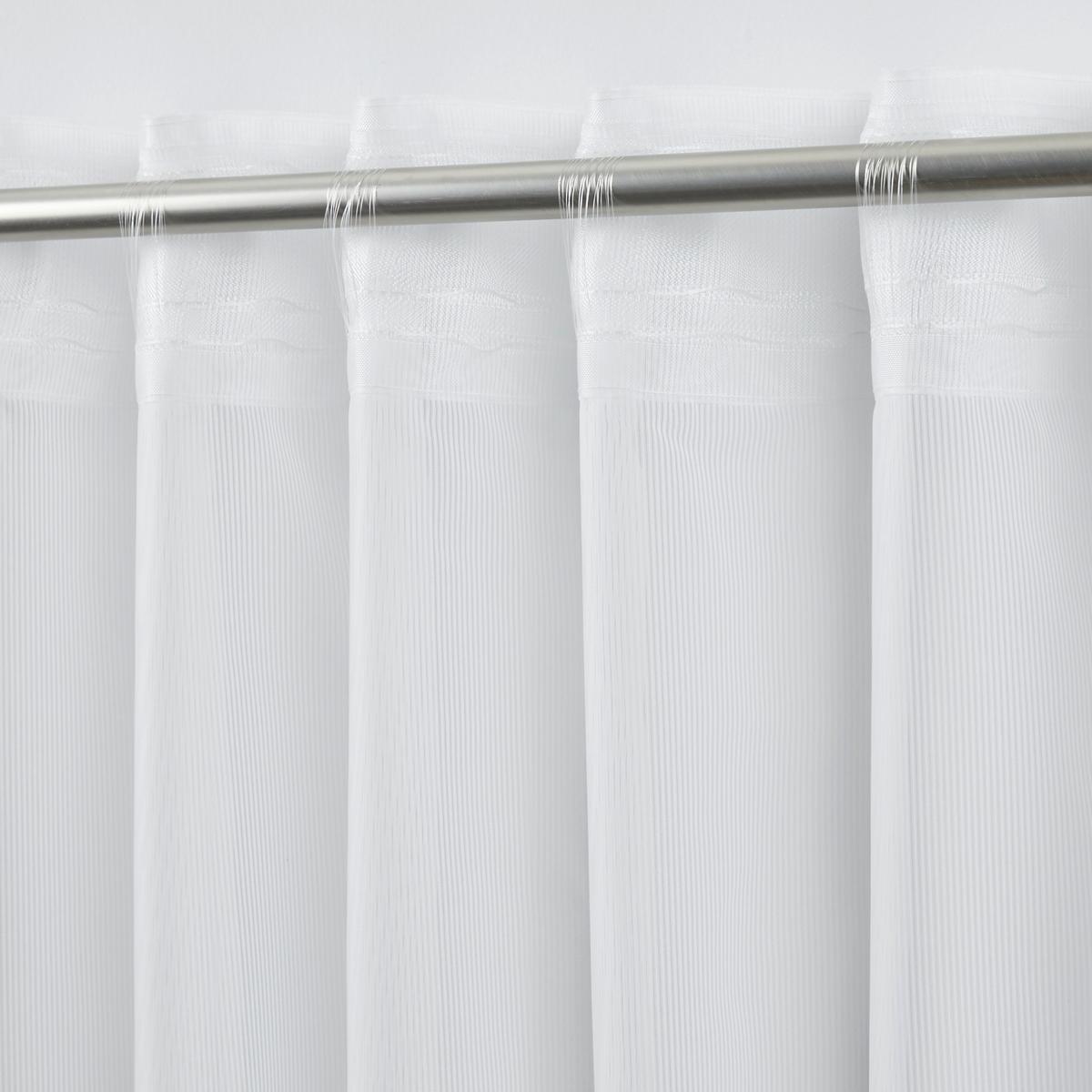 Készfüggöny Rita 140/245 - fehér, textil (140/245cm) - Modern Living