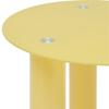 SIDOBORD LARGO -TREND- - gul, Lifestyle, trä/glas (40/40cm) - Premium Living