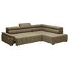 Kutna Garnitura Gremio - crna/taupe, Moderno, tekstil/plastika (283/106cm) - Modern Living