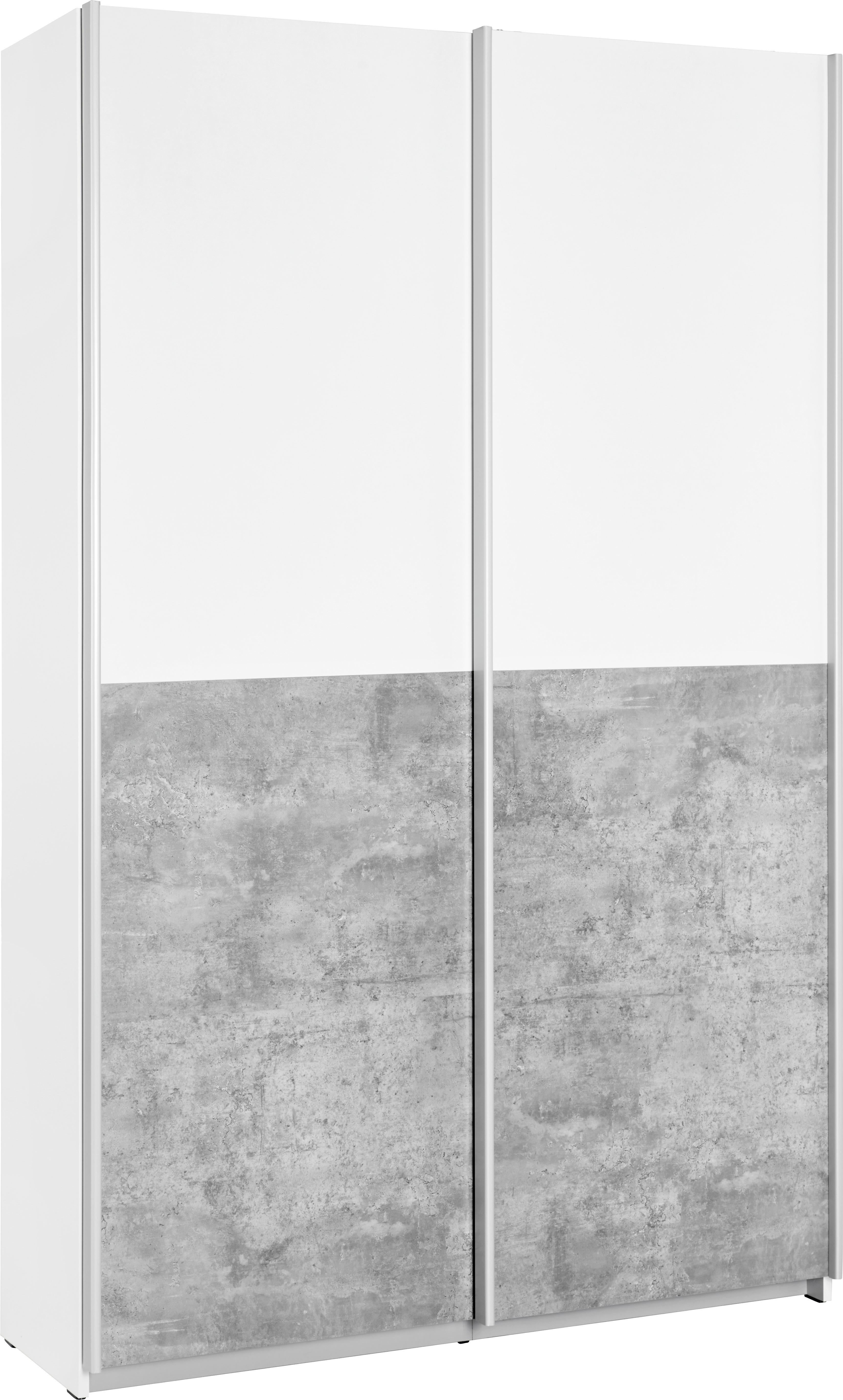 Večnamenska Omara Ohio - aluminij/siva, kovina/umetna masa (120/191/42cm) - Modern Living