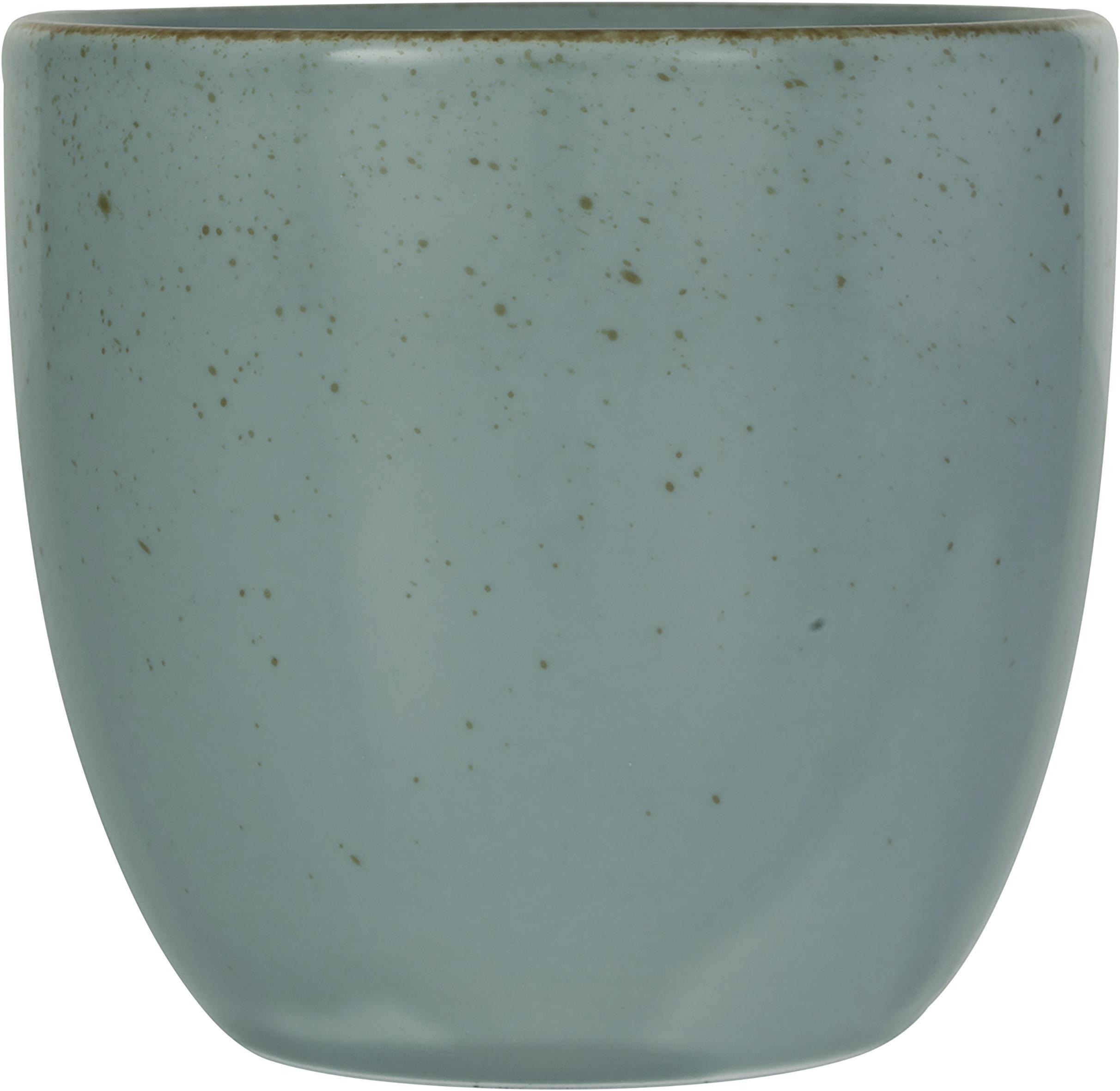 Kaffeebecher Capri aus Porzellan ca. 300ml - Grün, Modern, Keramik (9/9/8,5cm) - Premium Living
