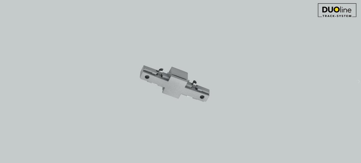 Schienensystem-Verbinder Duoline Connector Titanfarben - Titanfarben, Basics, Kunststoff (9,6/2/3cm) - Trio Leuchten