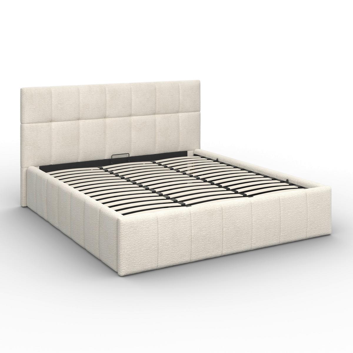 PAT TAPIțAT KAIA - bej/culoare natur, Modern, lemn/metal (180/200cm) - Bessagi Home