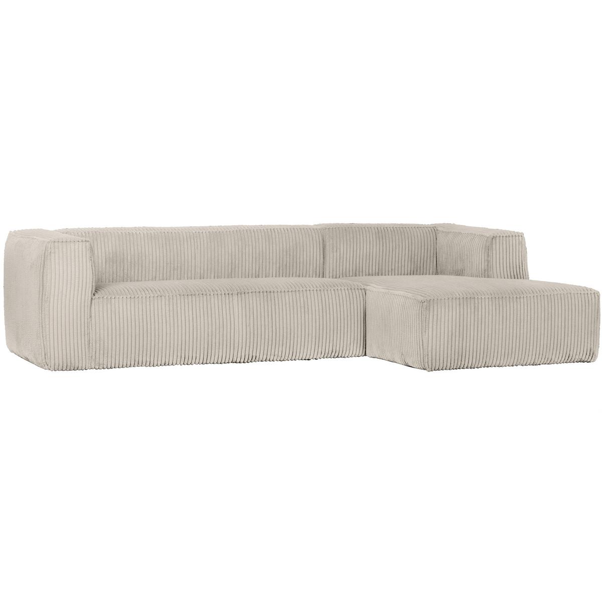 Ecksofa Bean Naturfarben S: 305x175cm - Schwarz/Naturfarben, Design, Kunststoff/Textil (305/175cm) - Livetastic